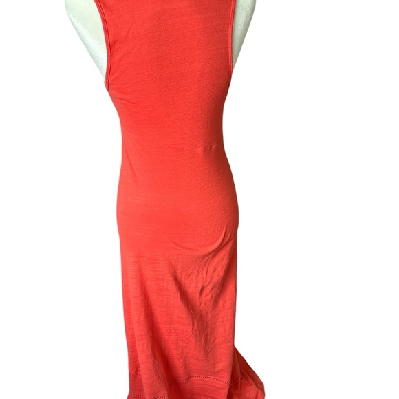 Free People, Tangerine colored Seaport Maxi Sundress, size Small/Petite - Picture 3 of 5